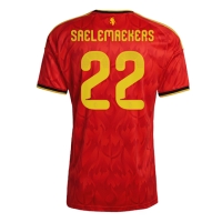 Camiseta Bélgica Alexis Saelemaekers #22 Primera Equipación Replica Mundial 2026 mangas cortas